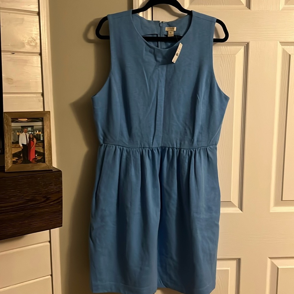 NWT blue jcrew dress